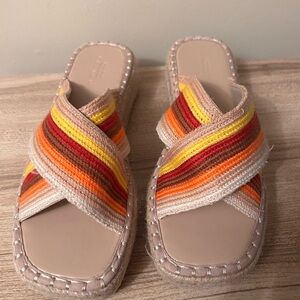 ASOS Multicolor Striped Sandals